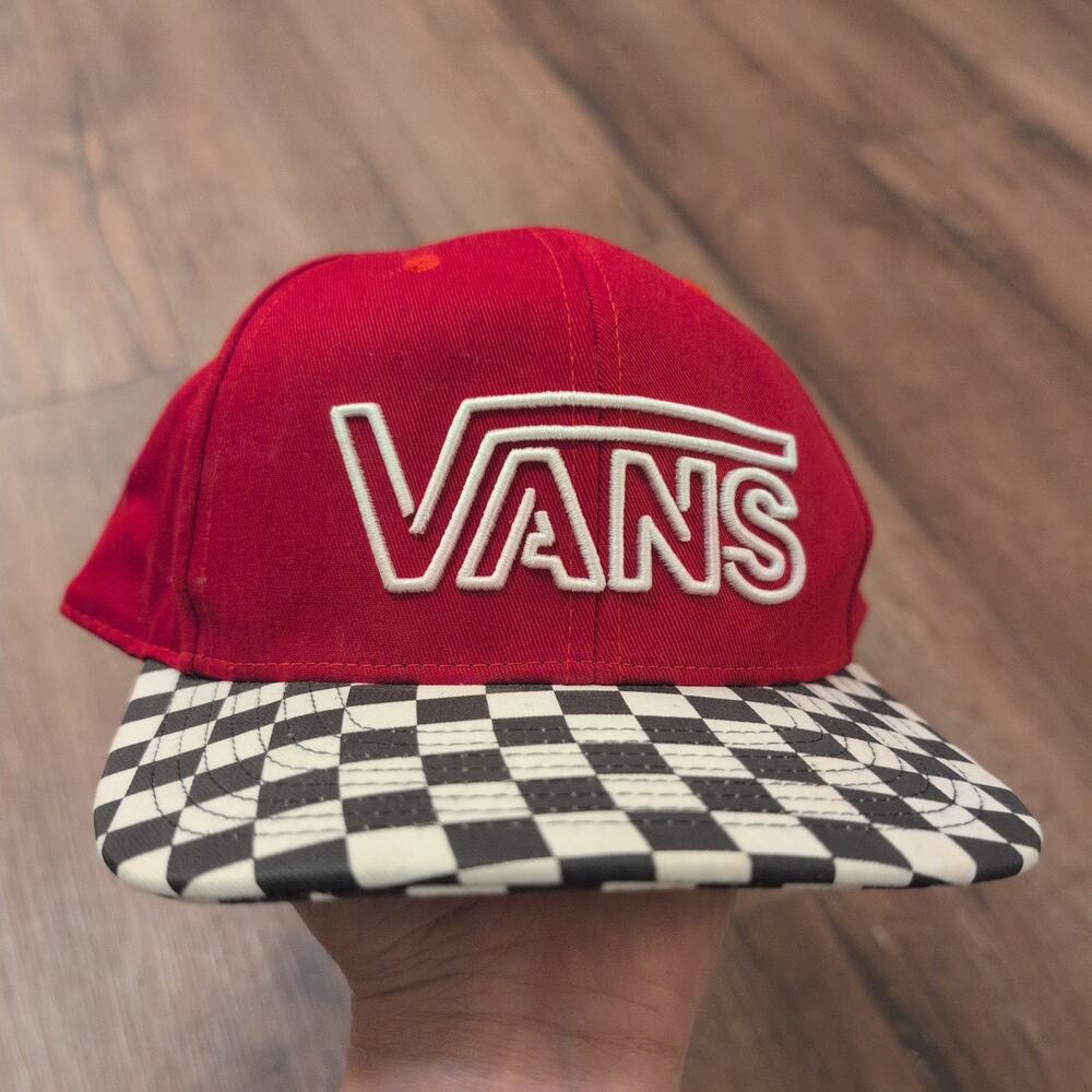 Vans Checkered‎ Hat Snapback Skater Skateboarding Red